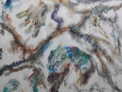 Lawrence Kupferman Biopic Drip Watercolor Painting